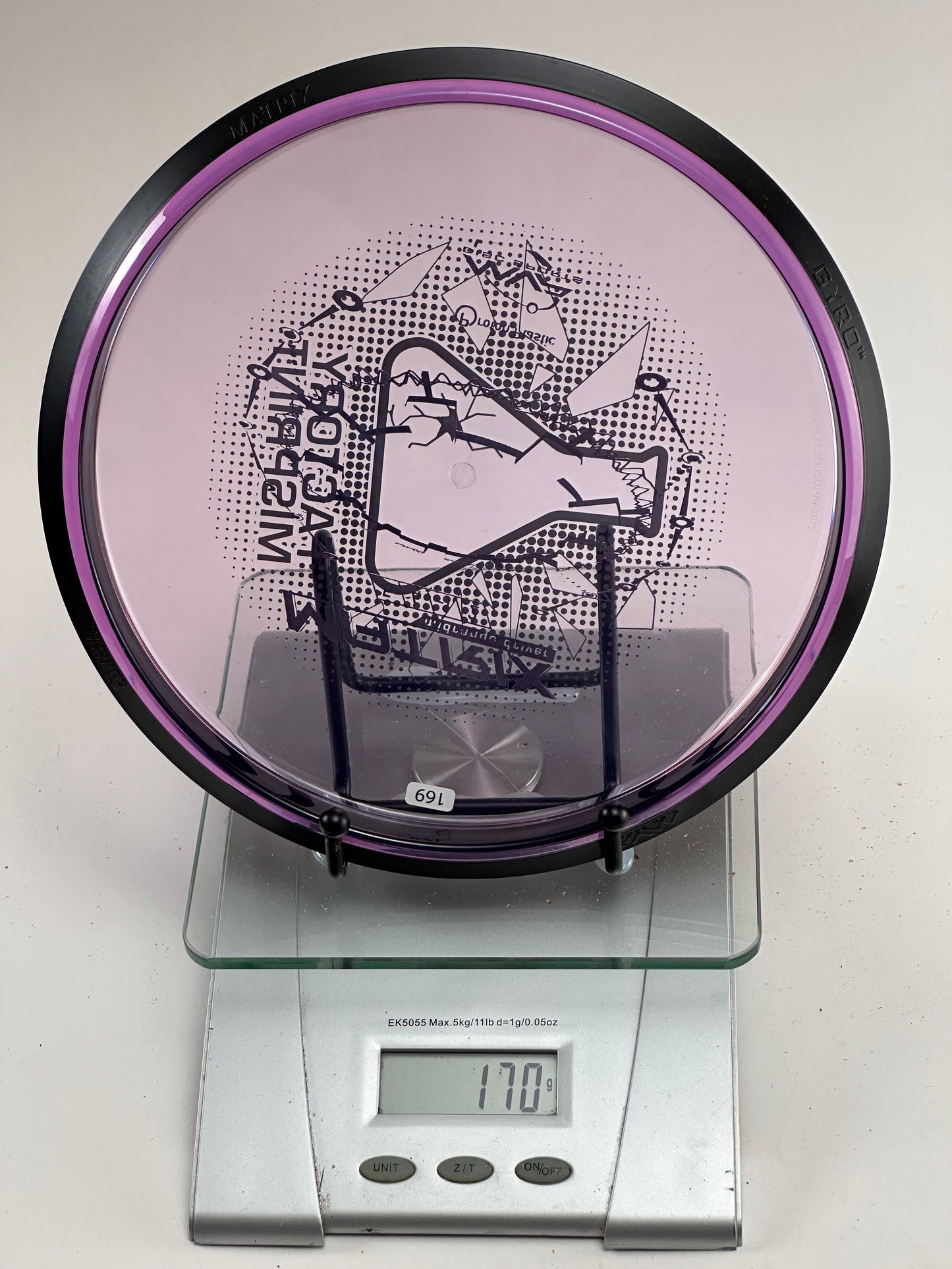 MVP Matrix Proton (Factory Misprint) 171g Translucent Purple/Black Rim