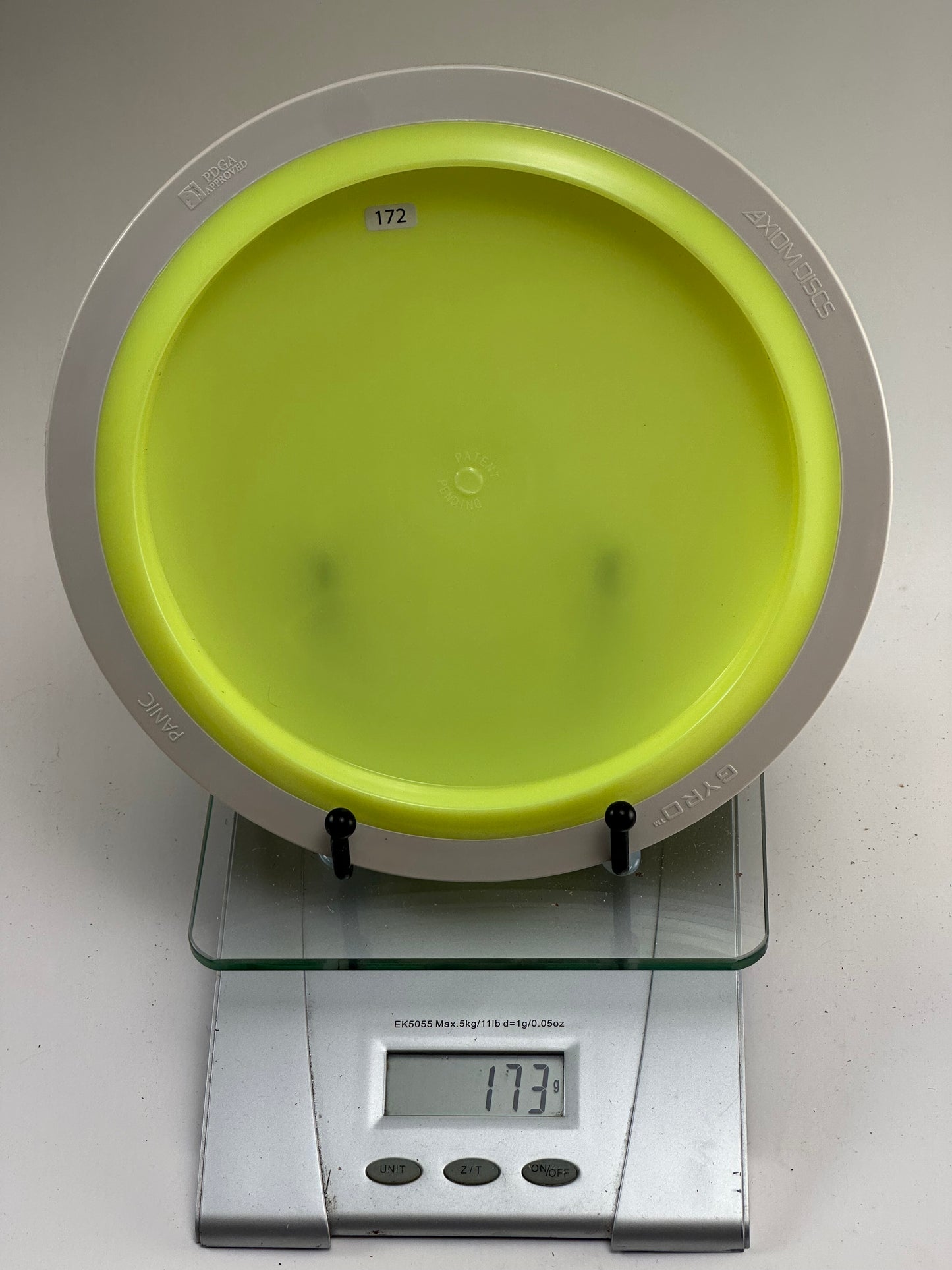 MVP Neutron Panic – Yellow Plate w/ White Rim (Radioactive Stamp)