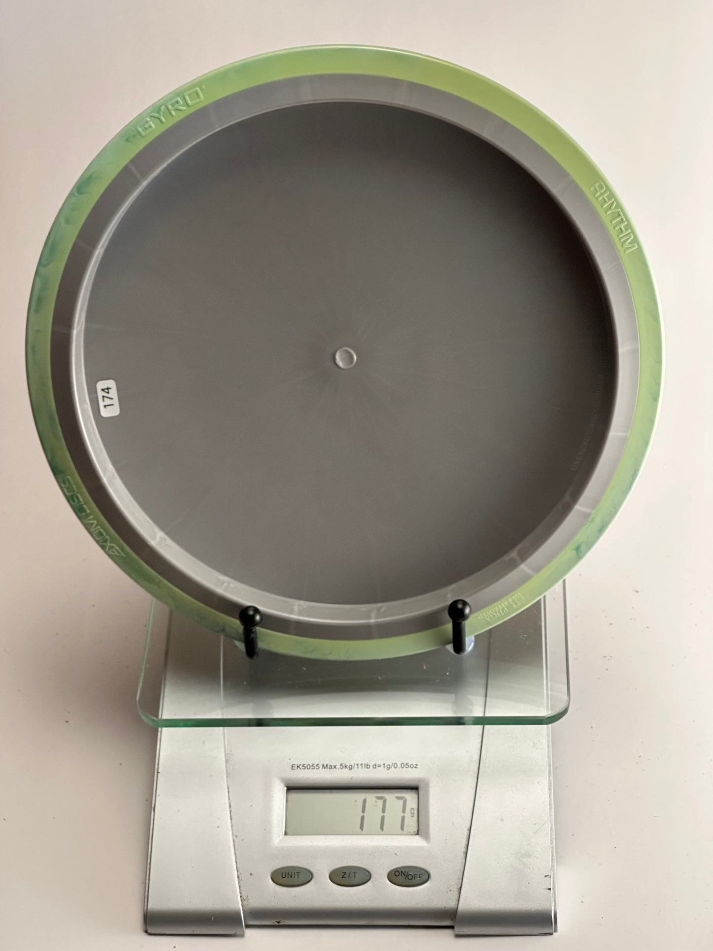 MVP Neutron Rhythm (Lab Second) | Gray Plate w/ Green Overmold