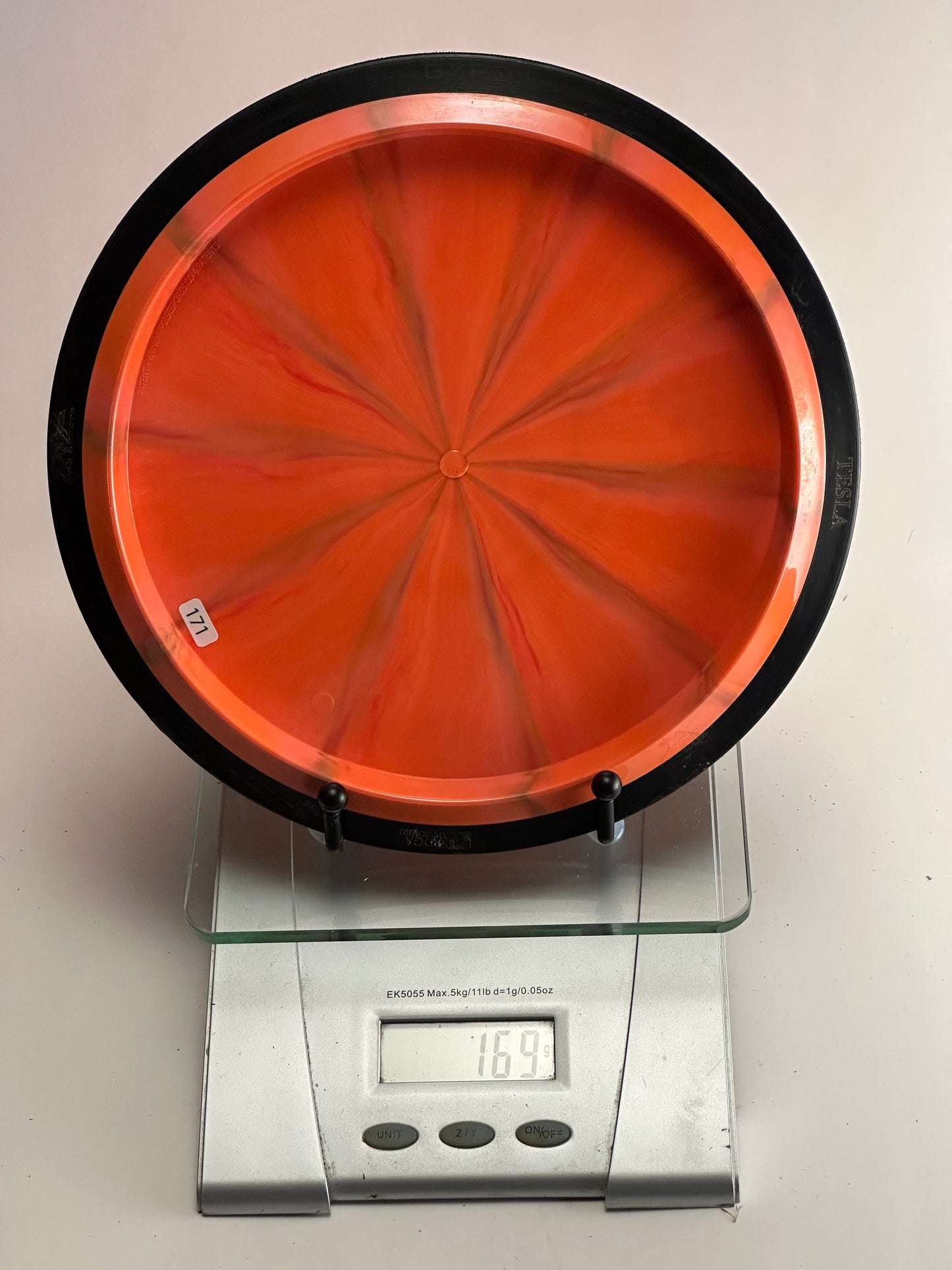 MVP Plasma Tesla Lab Second Distance Driver - Orange Swirl, Black Rim