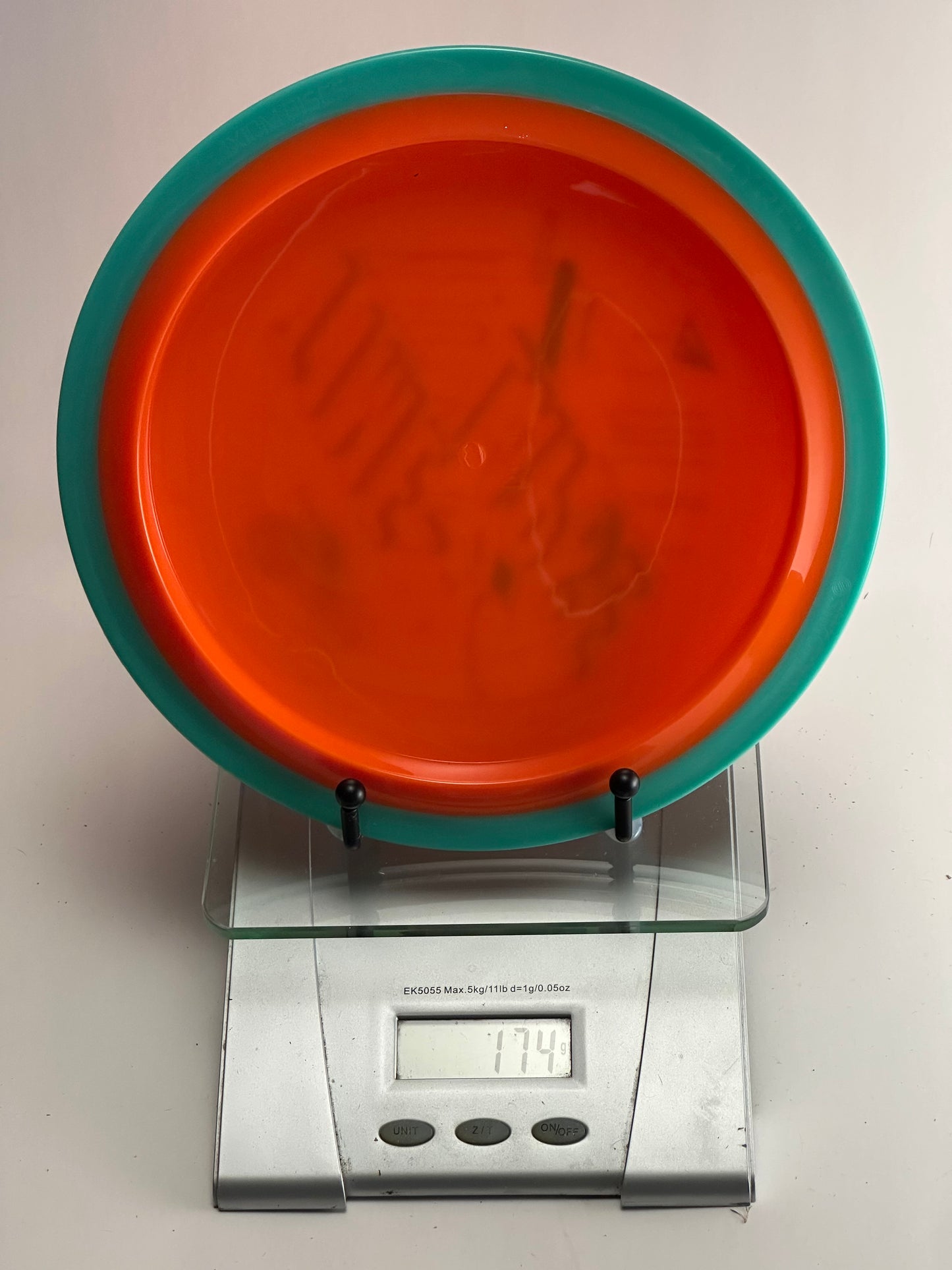 MVP Timelapse Special Edition Neutron Disc Golf Disc | Orange/Aqua Two-Tone