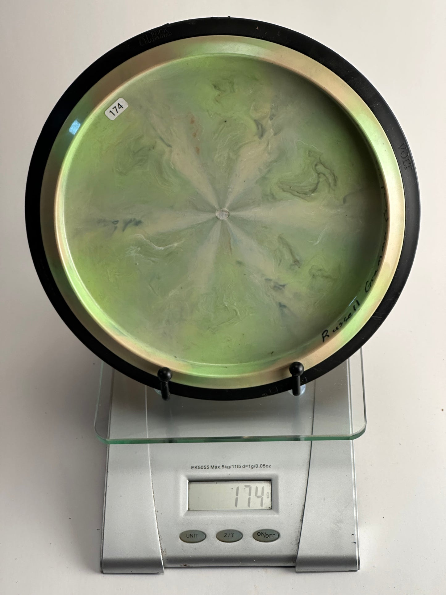 MVP Volt Eclipse Proton (Glow) – Green Swirl, Black Gyro Rim