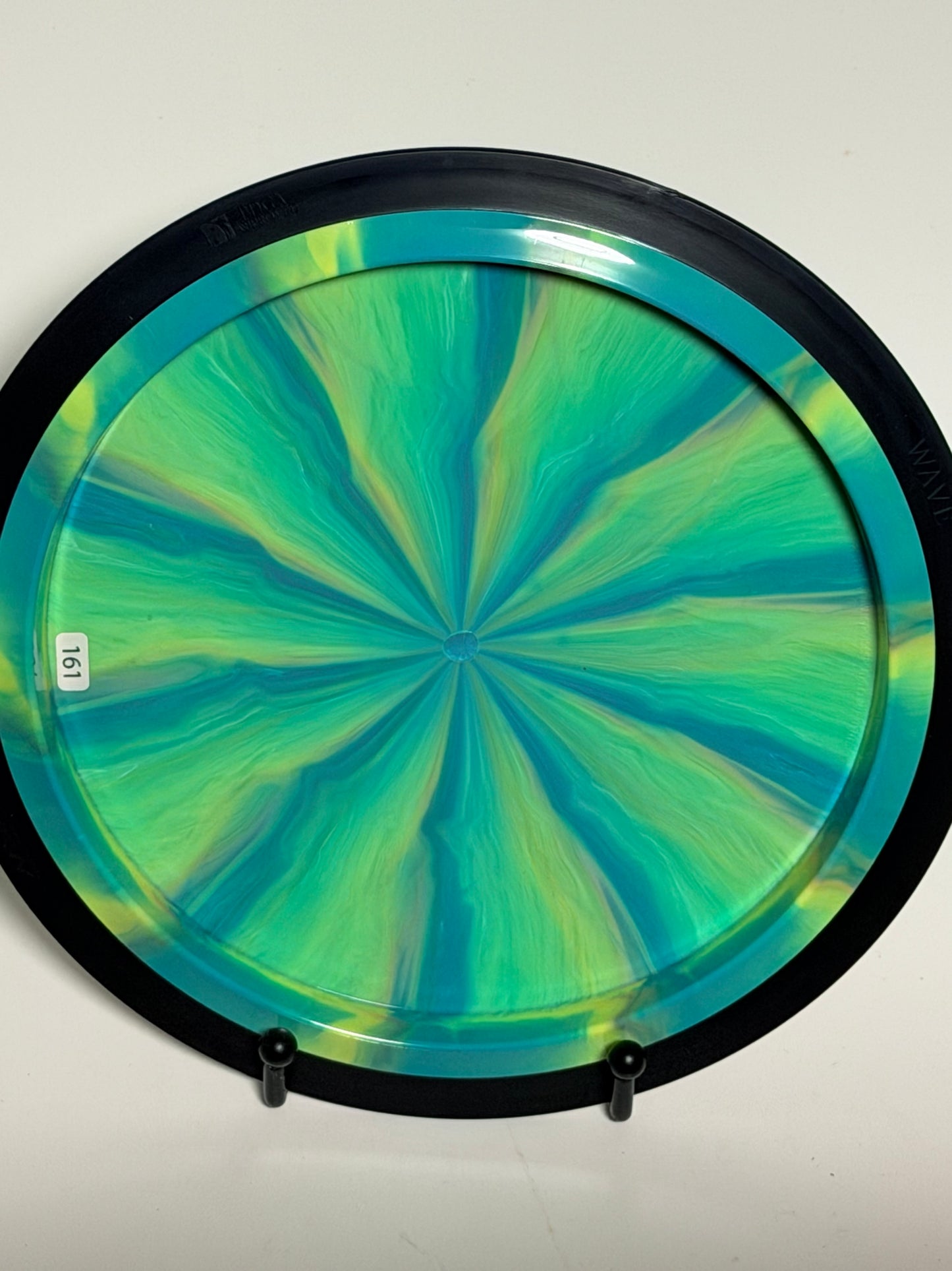 MVP Neutron Wave Factory Misprint – Swirly Blue/Green w/ Black Rim