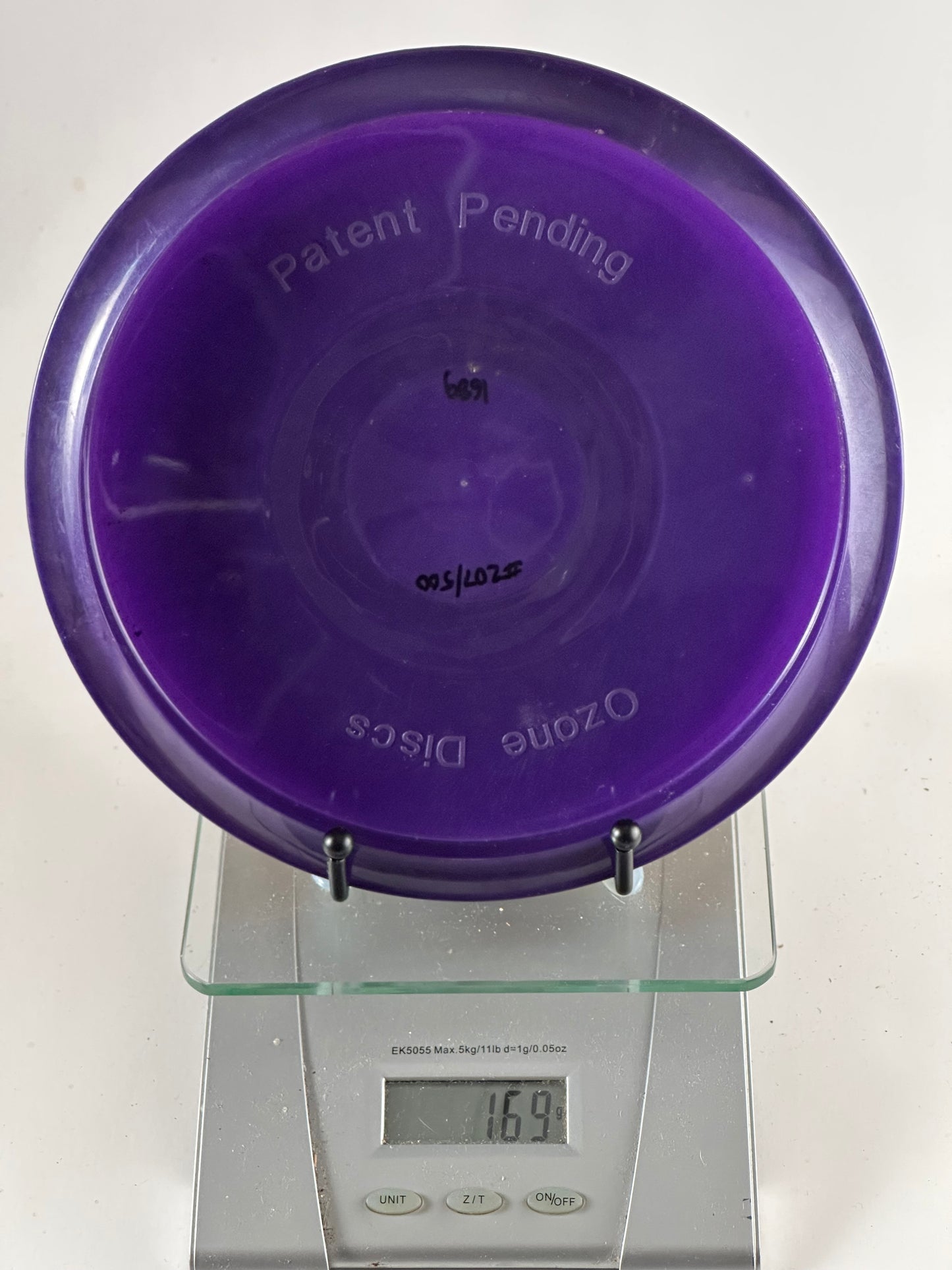 Ozone Patent Pending Purple Translucent Premium Plastic Disc (169g)