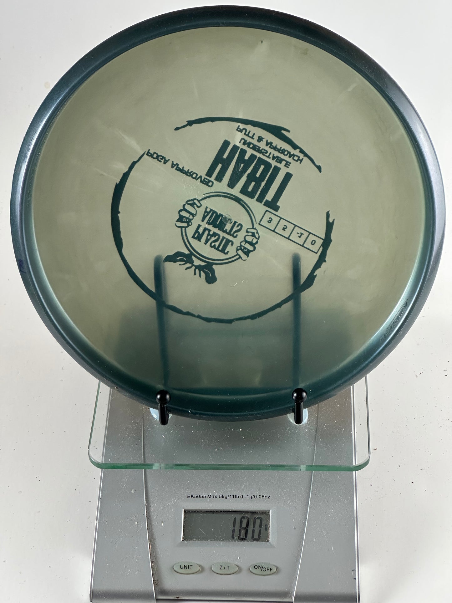 Plastic Addicts Habit Premium Translucent Gray/Teal Rim (3/5/-1/0)