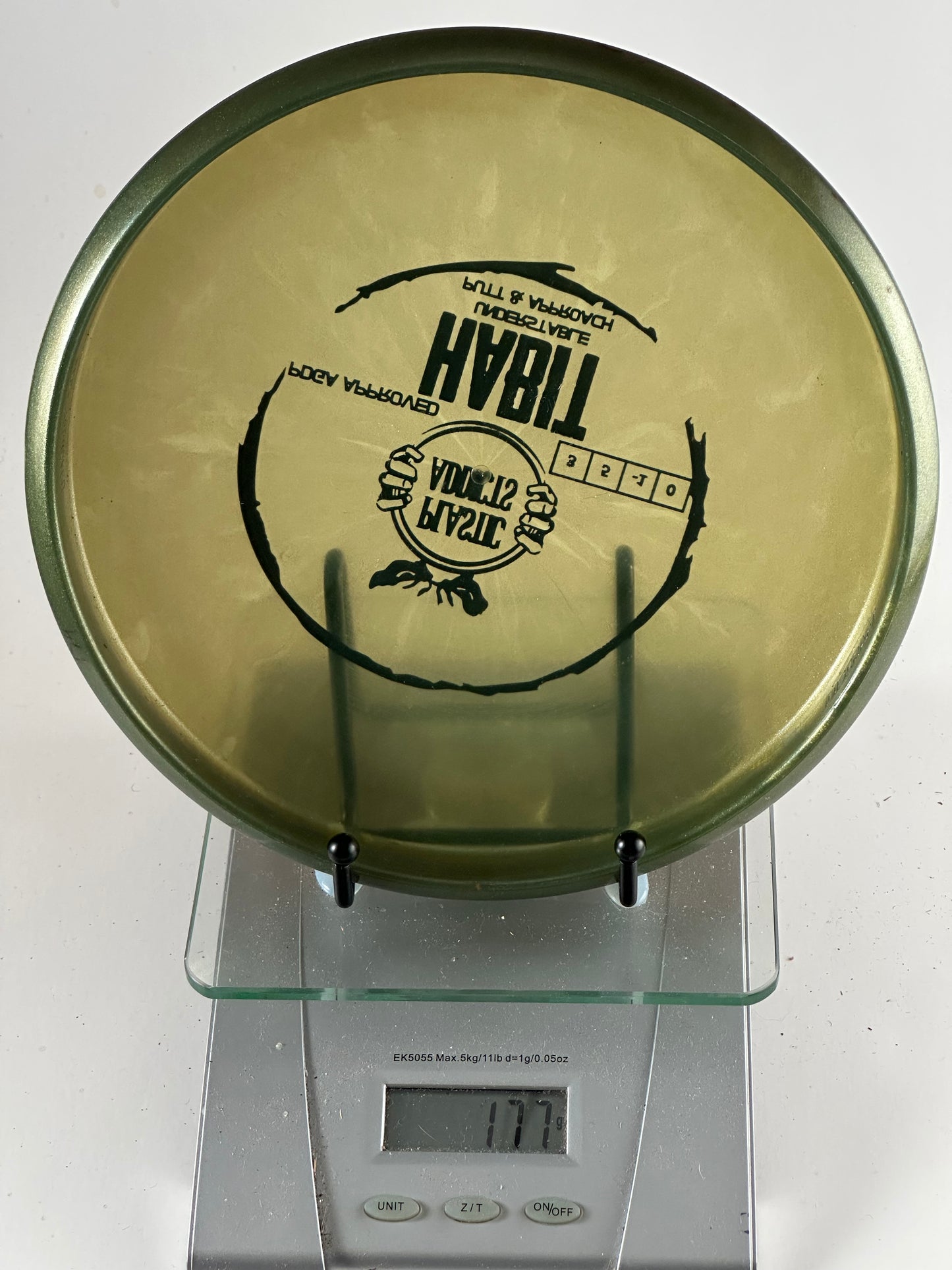 Plastic Addicts Habit Approach Disc (Premium Translucent) Olive/Black