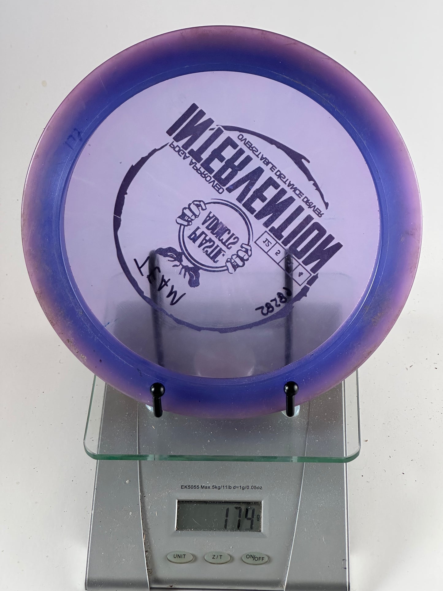 Plastic Addicts Intervention First Run Translucent Purple Distance Driver 175g