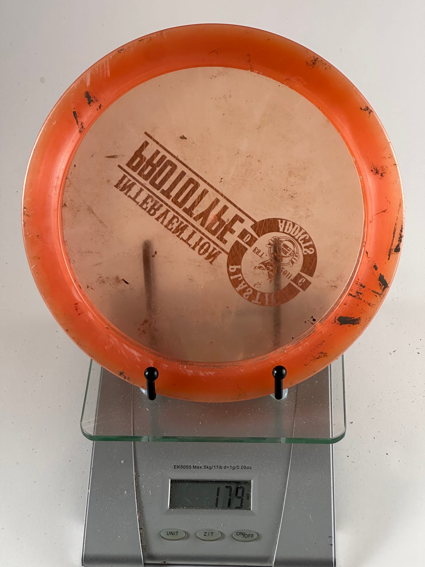 Plastic Addicts Intervention Prototype Stamp Translucent Orange 179g