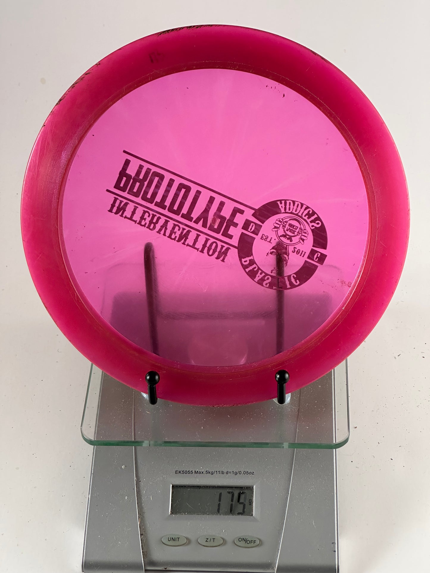 Plastic Addicts Intervention Prototype Stamp – Translucent Pink 175g