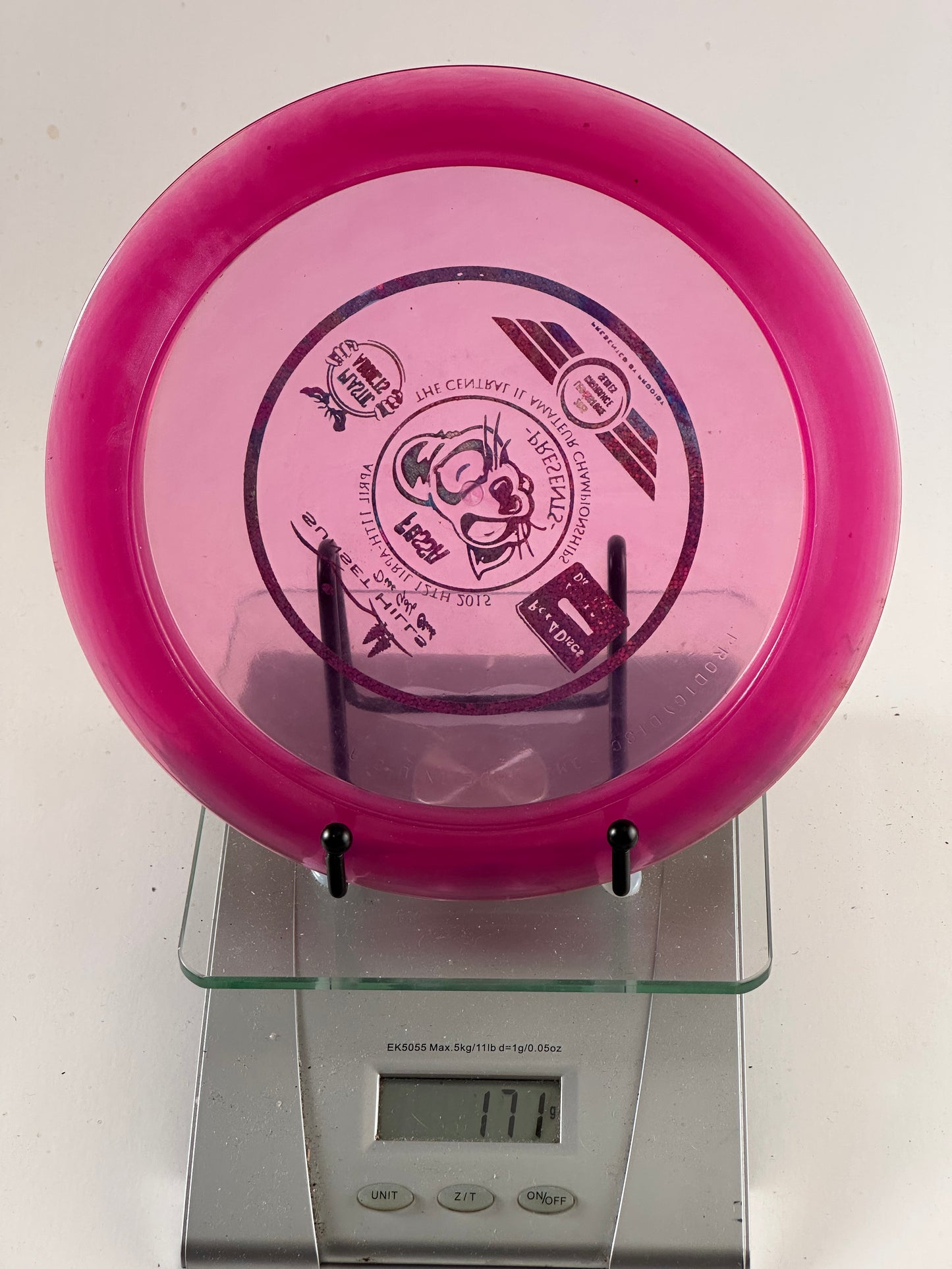 Prodigy D3 400 Proto Distance Driver | Transparent Pink | Tournament Stamp