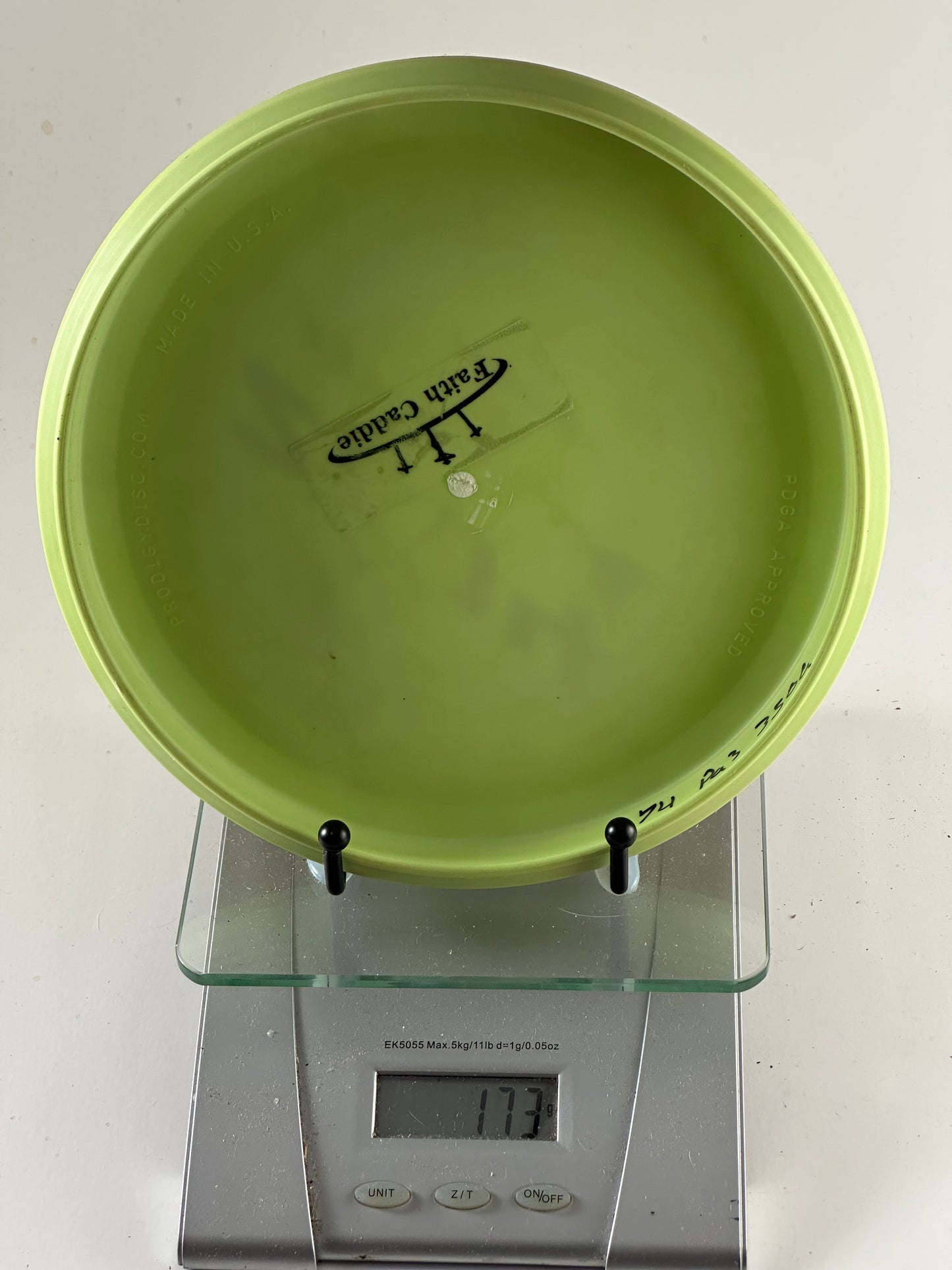 Prodigy PA-3 350G Proto Plastic Putter/Approach – ZA-14 Stamp, Lime