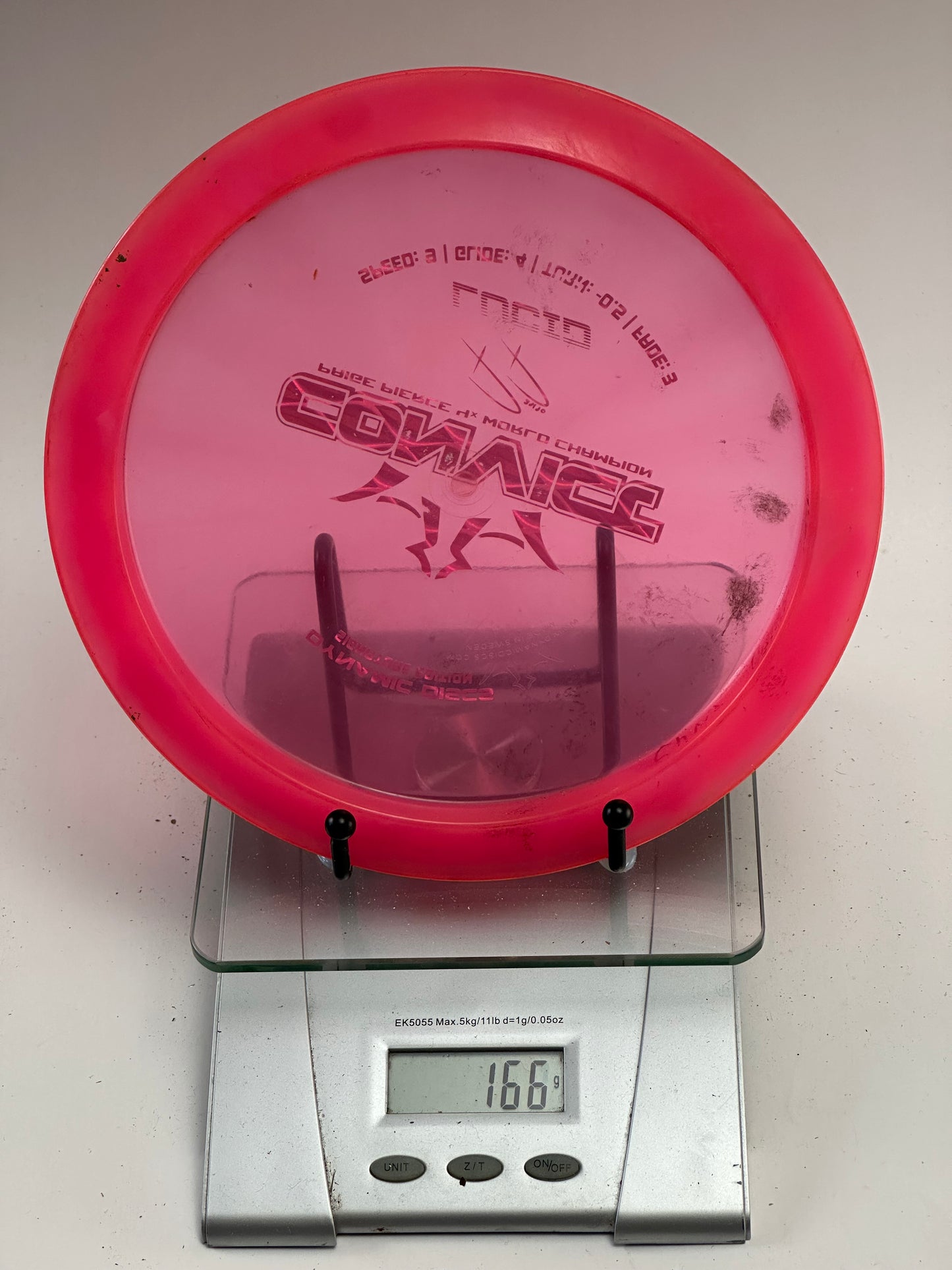 Dynamic Discs Lucid Convict Paige Pierce Signature — Pink Transparent