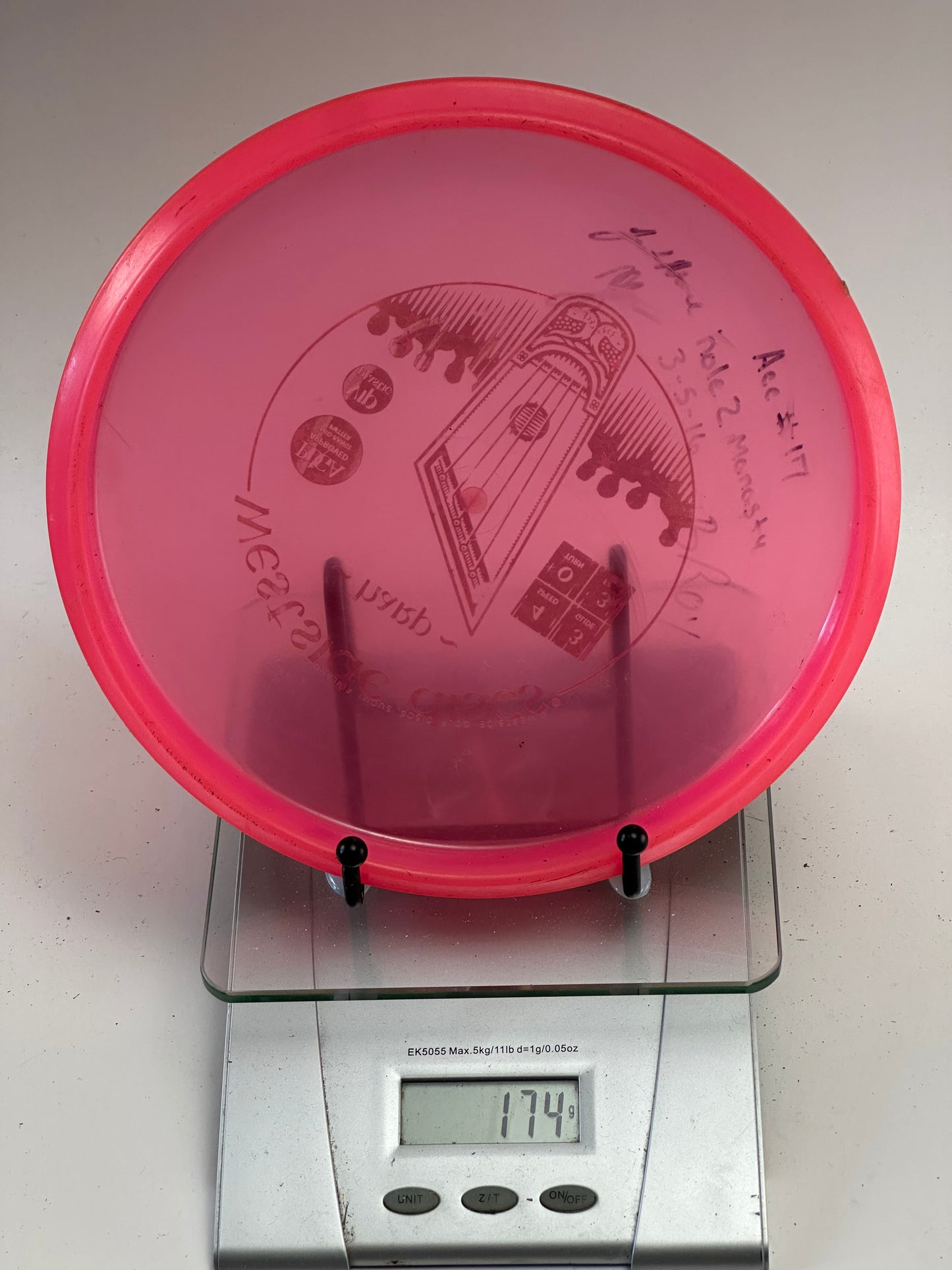 Westside VIP Harp Putter – Translucent Pink w/ Gold Harp Stamp