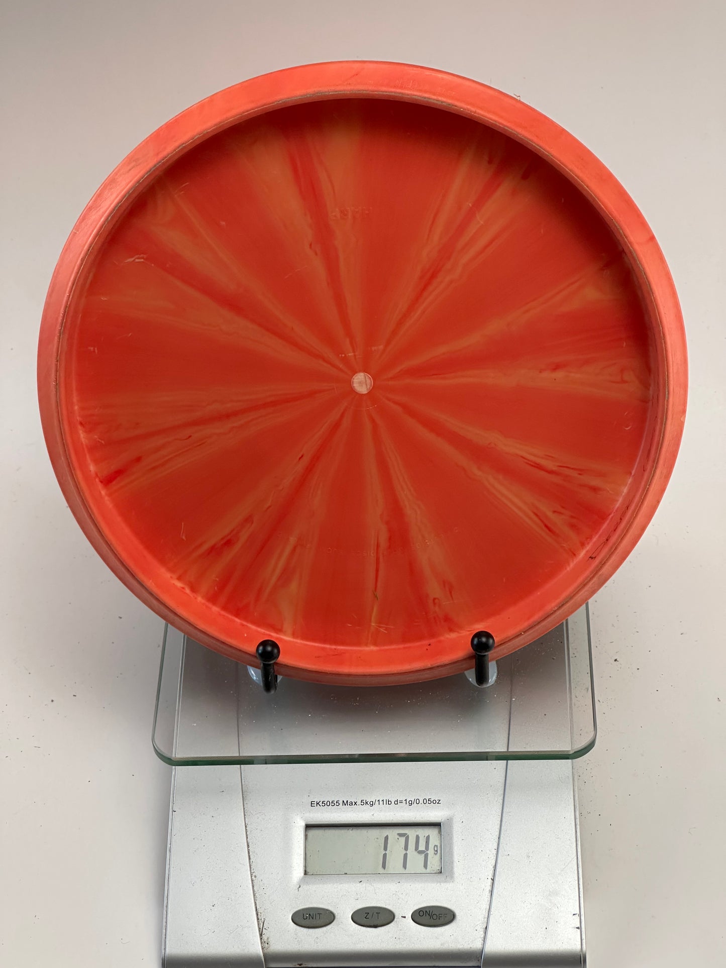 Westside Harp BT Hard Burst Putter - Orange Swirl, Black Stamp