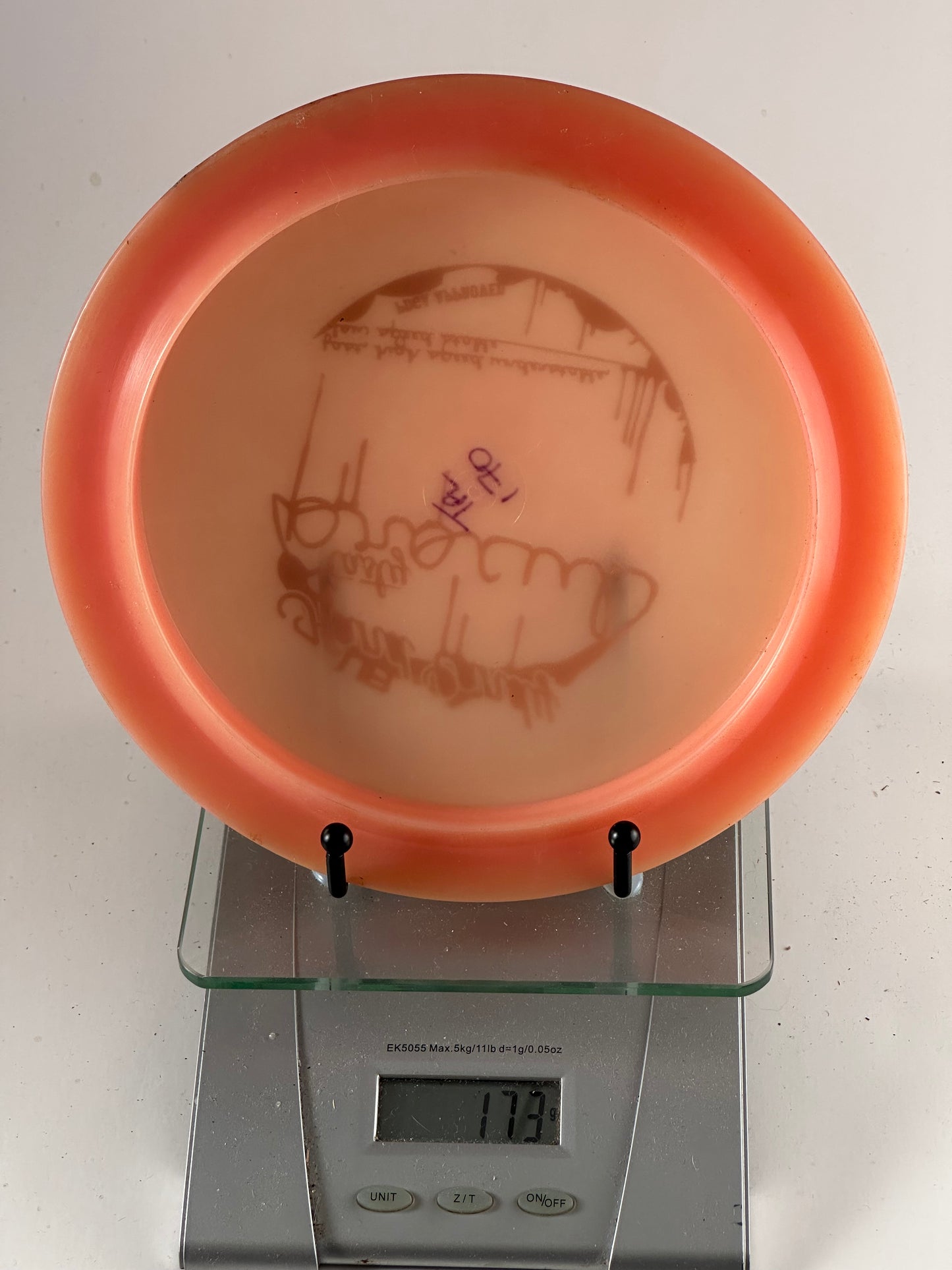 UB Discs Procul Ethereal Distance Driver, Translucent Peach/Orange, Black Drip Stamp