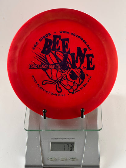 ABC Discs Base plastic (DX/Pro-D style) Beeline ABC Discs Beeline long range driver red black stamp