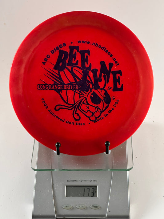 ABC Discs Base plastic (DX/Pro-D style) Beeline ABC Discs Beeline long range driver red black stamp