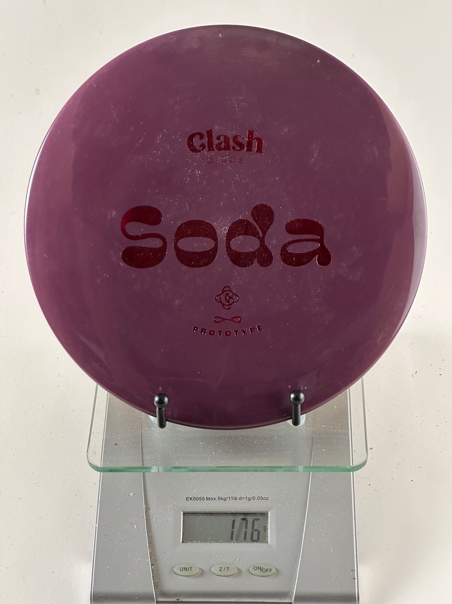 Clash Steady (prototype) Soda Clash Discs Soda Steady prototype stamp purple