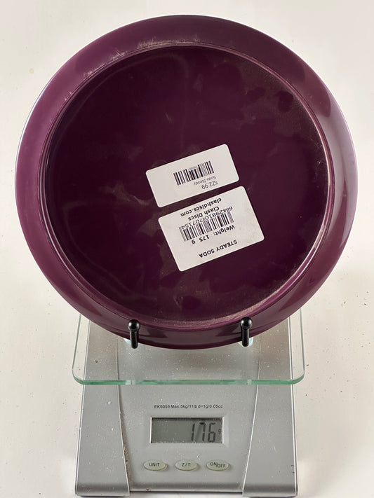 Clash Steady (prototype) Soda Clash Discs Soda Steady prototype stamp purple