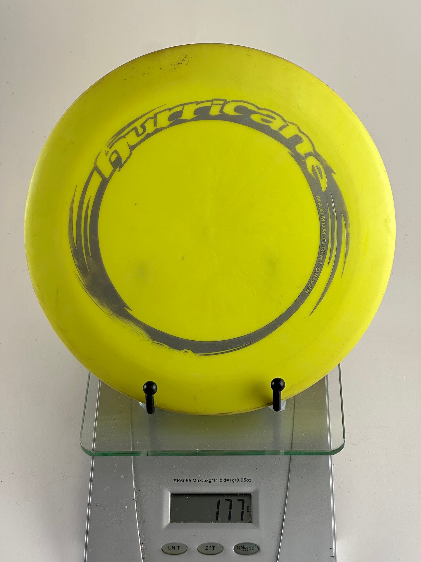 DGA ProLine (likely) Hurricane DGA Hurricane ProLine plastic distance driver yellow 177g