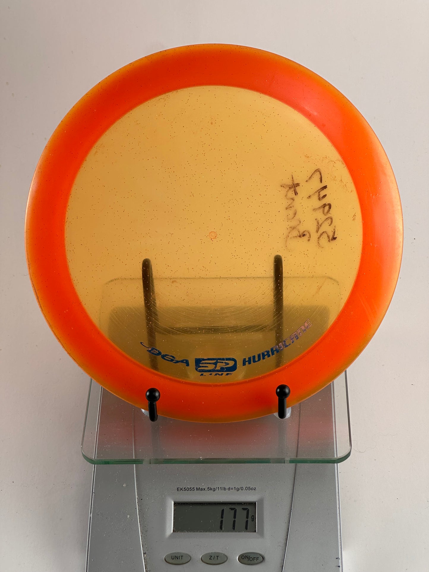 DGA SP Line Sparkle Hurricane Distance Driver (177g) Orange/Yellow