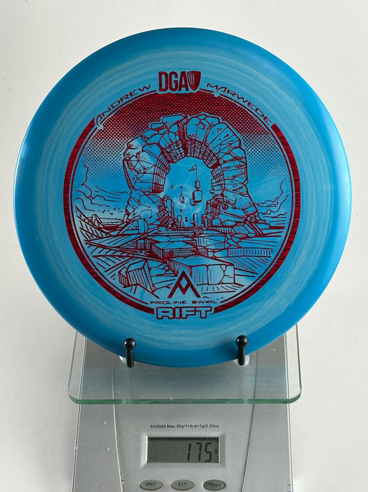 DGA ProLine Swirl Rift DGA Rift Andrew Marwede ProLine Swirl blue midrange