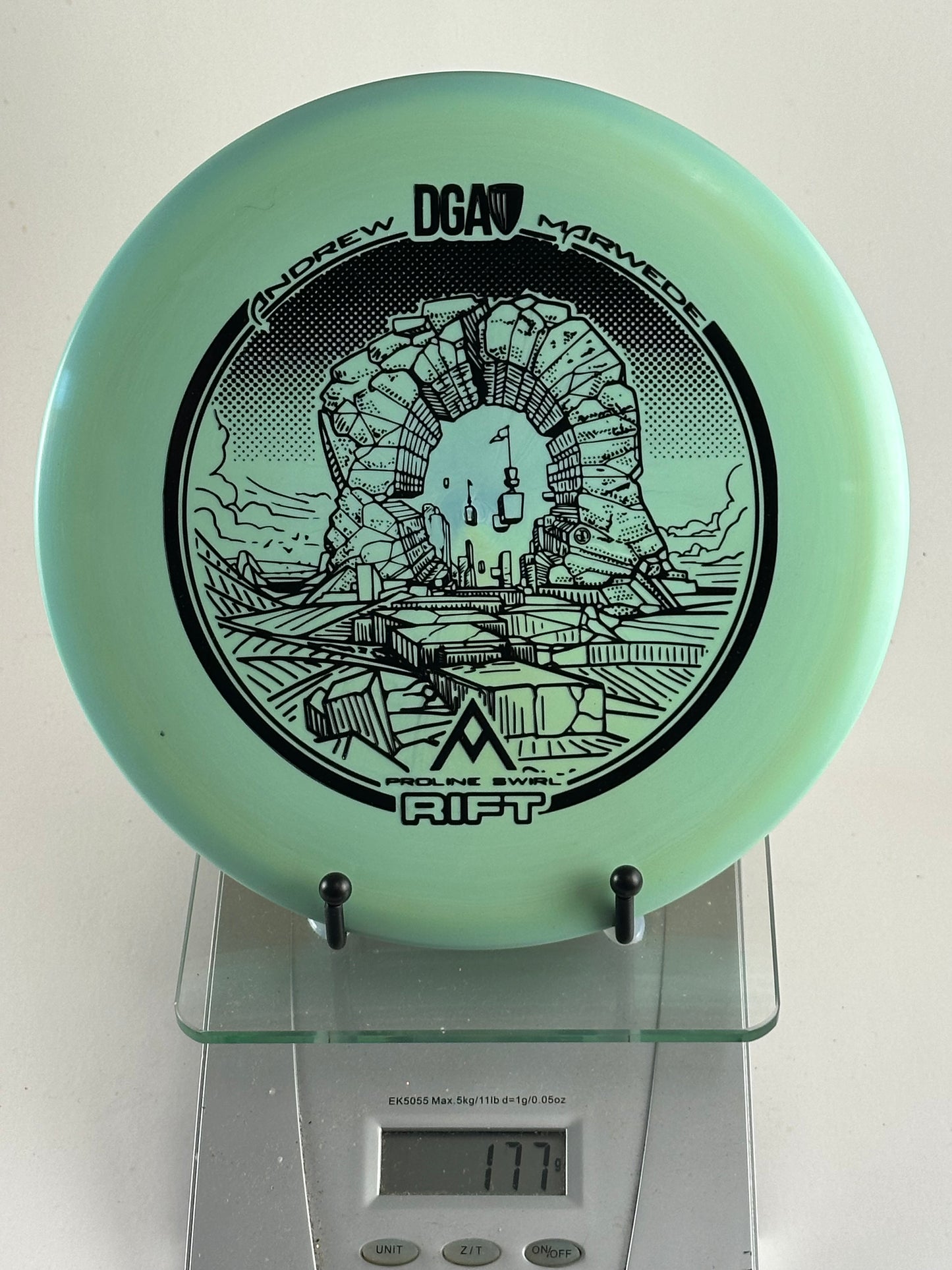 DGA ProLine Swirl Rift DGA Rift Andrew Marwede ProLine Swirl mint green midrange