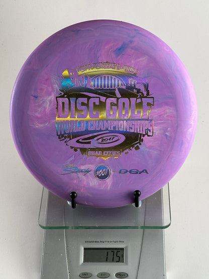 DGA Steady Swirly Steady (Premium) 2017 Disc Golf Worlds Stamp 175g