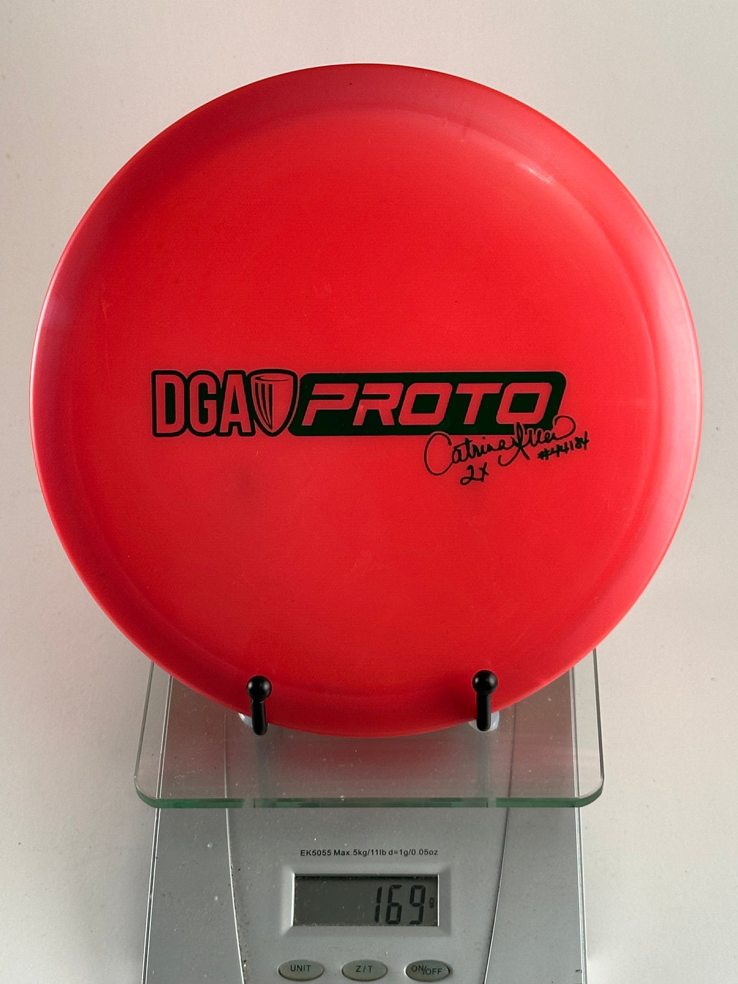 DGA DGA ProLine Vortex DGA Vortex ProLine Catrina Allen signature stamp red disc understable fairway driver