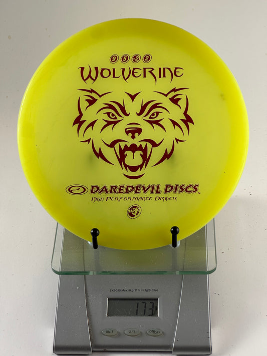 Daredevil DIscs High Performance (HP) Wolverine Daredevil Discs Wolverine HP plastic distance driver 9/5/-2/2 yellow
