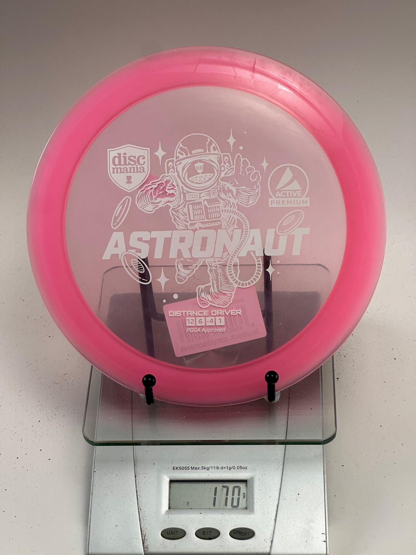 Discmania Active Premium Astronaut distance driver transparent pink Active Premium plastic