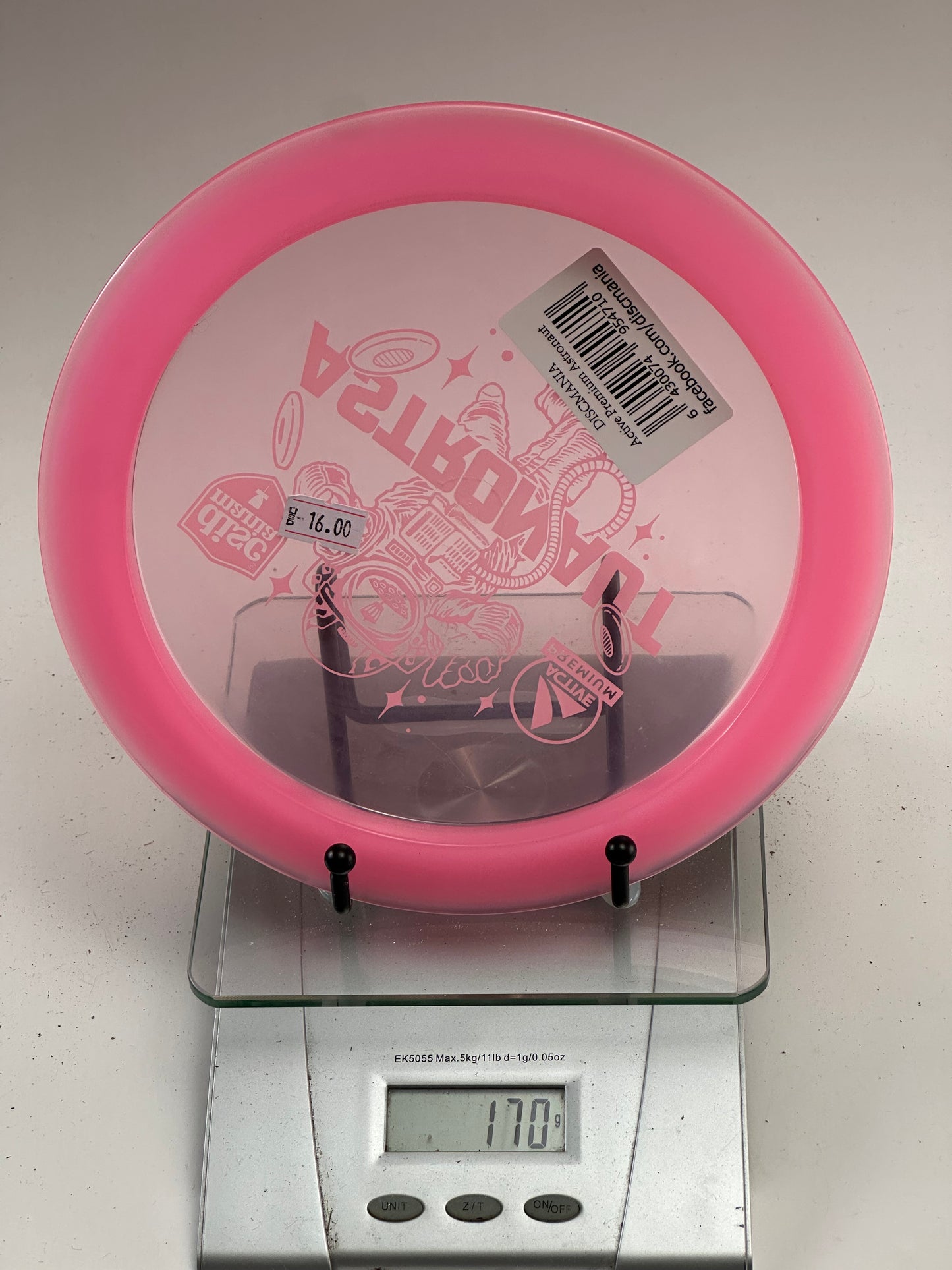 Discmania Active Premium Astronaut distance driver transparent pink Active Premium plastic