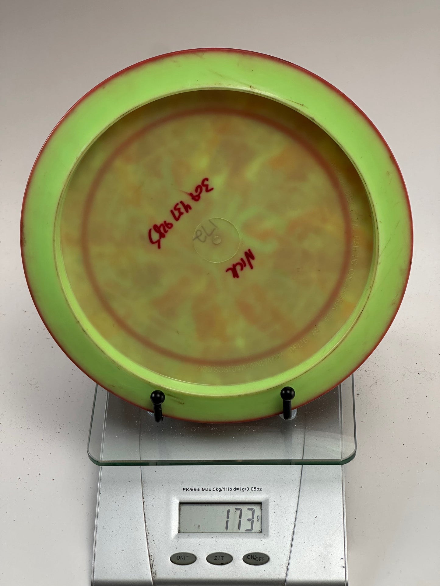 Discmania S-Line CD3 swirly red-yellow