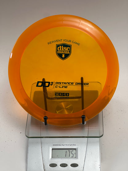 Discmania C-Line DD3 Distance Driver (Transparent Orange, 175g)