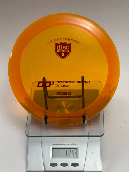 Discmania DD3 C-Line Distance Driver (Transparent Orange)