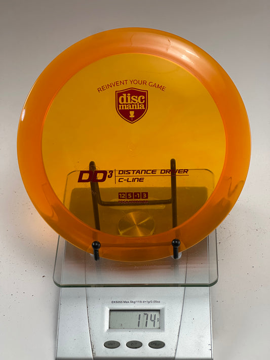Discmania DD3 C-Line Distance Driver (Transparent Orange)