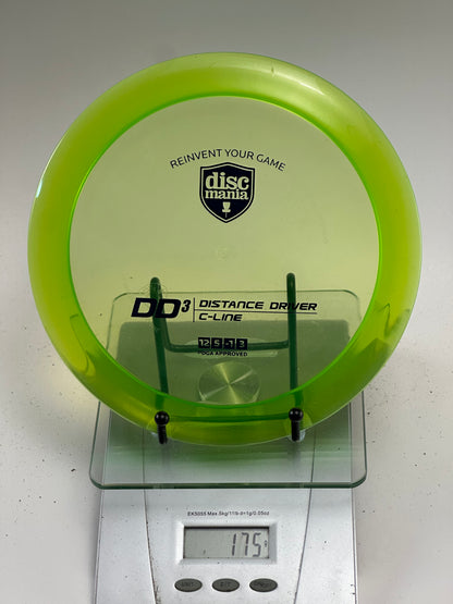 Discmania DD3 C-Line Distance Driver - Transparent Yellow/Green