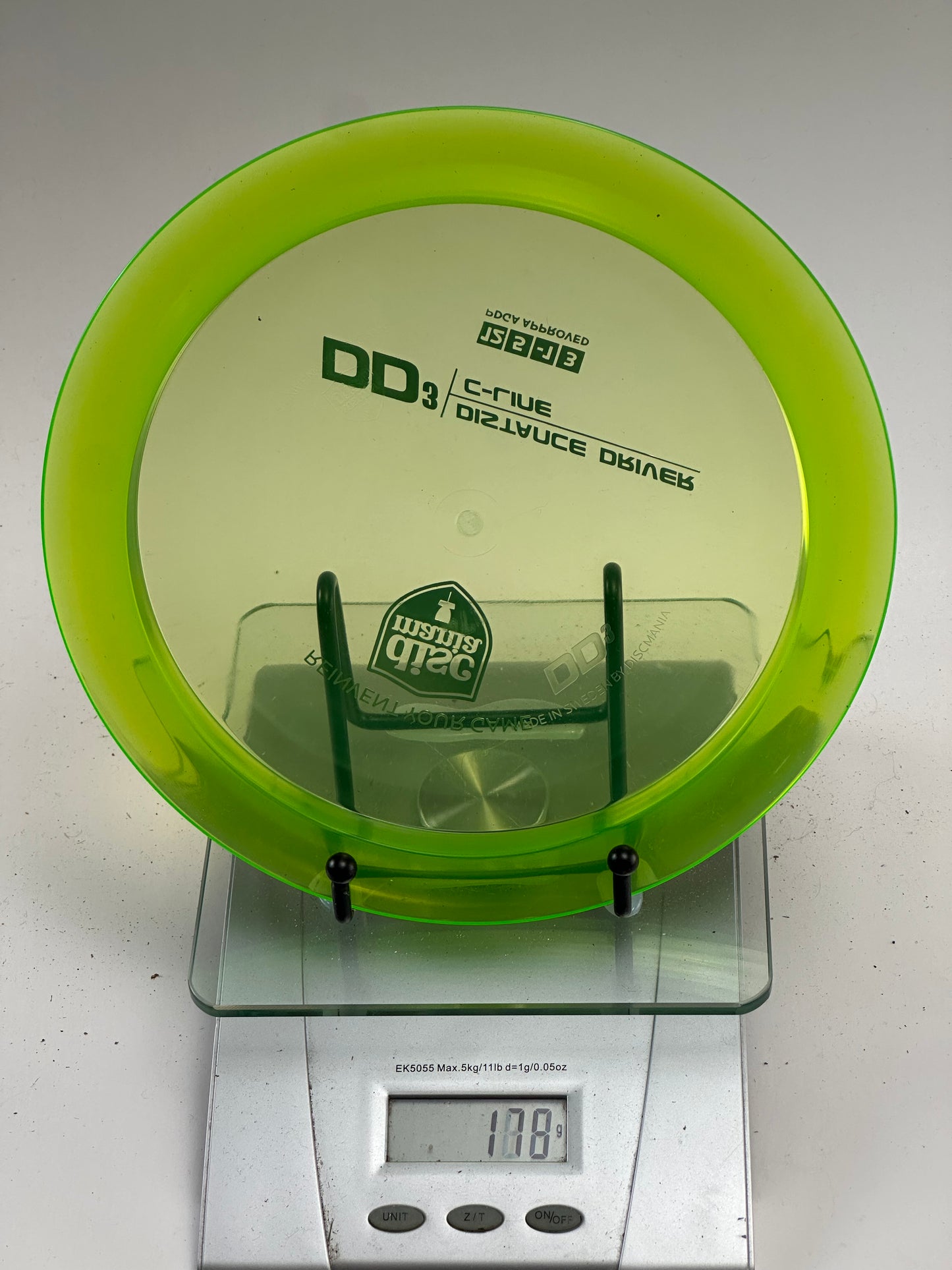 Discmania DD3 C-Line Distance Driver - Transparent Yellow/Green