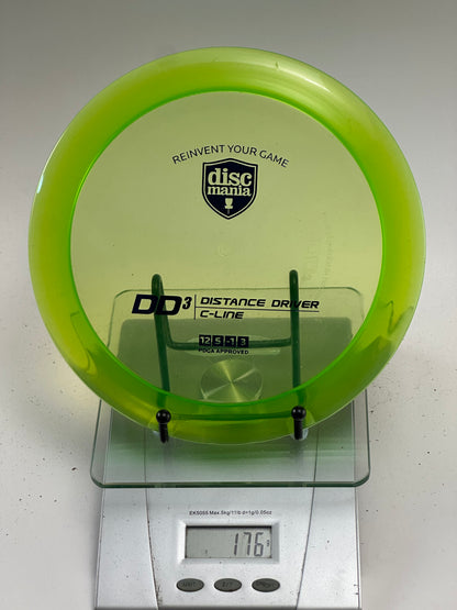 Discmania DD3 C-Line Distance Driver (Translucent Yellow-Green)
