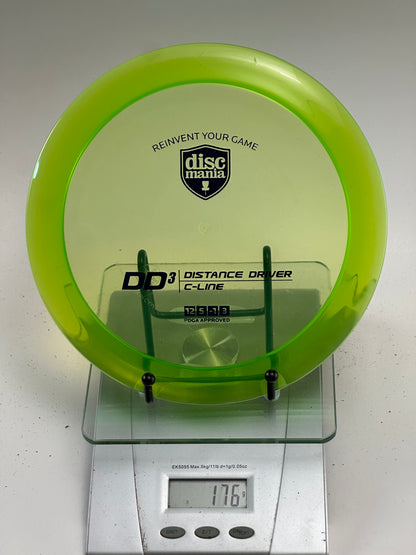 Discmania C-Line DD3 Distance Driver (Translucent Yellow-Green) 176g