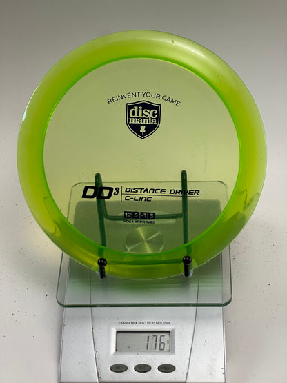 Discmania DD3 C-Line Distance Driver (Transparent Yellow-Green)