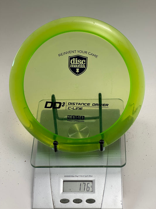 Discmania DD3 C-Line Distance Driver (Transparent Yellow-Green)
