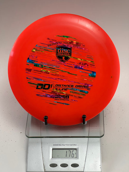 Discmania DD1 S-Line X-Out Distance Driver (176g, Red)