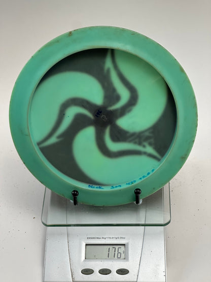 Discmania C-Line DD3 Distance Driver (Custom Dye, Green/Black Swirl)