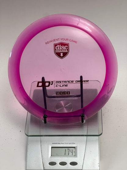Discmania DD3 C-Line Distance Driver – Transparent Pink