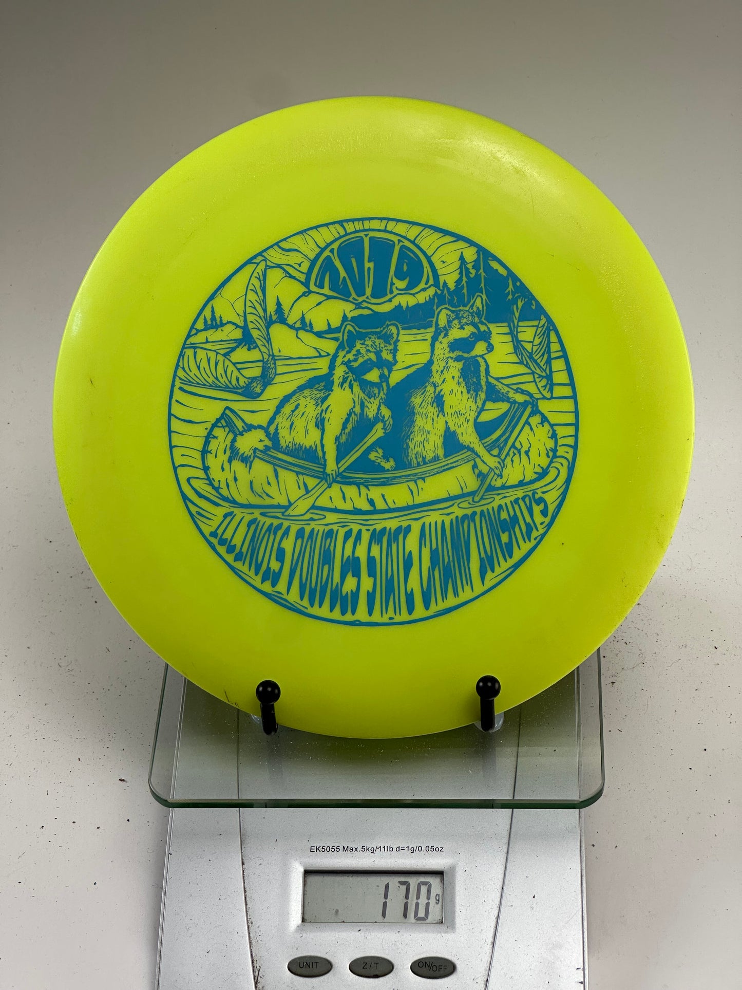 Discmania DD3 X-Out S-Line Distance Driver (Illinois Doubles State Championships) Yellow