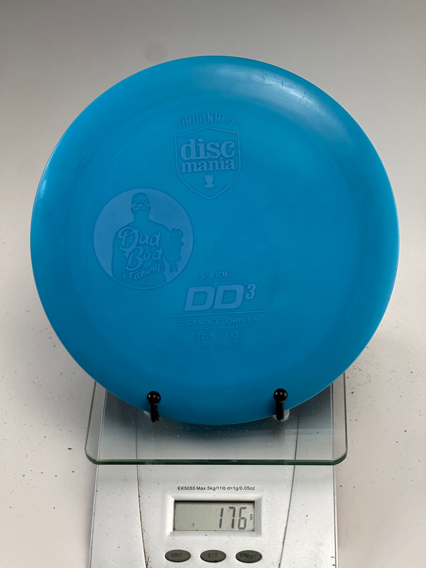Discmania DD3 S-Line Distance Driver (Dad Bod Fishing Stamp) - Blue