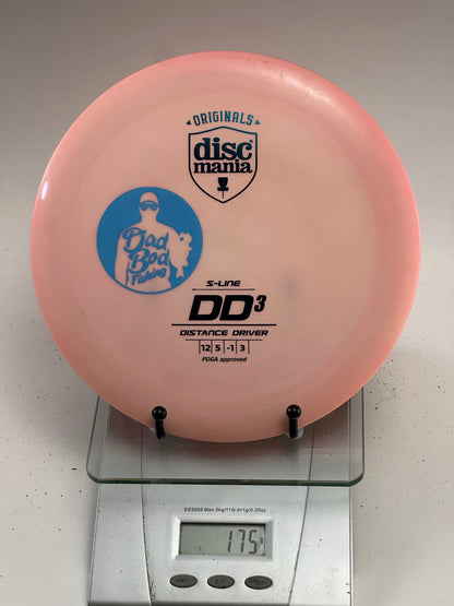 Discmania S-Line DD3 Distance Driver (Pink, Dad Bod Fishing Stamp)