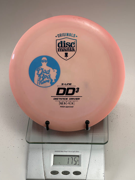 Discmania S-Line DD3 Distance Driver (Pink, Dad Bod Fishing Stamp)