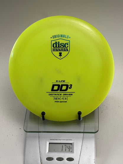 Discmania DD3 S-Line Distance Driver (Yellow)
